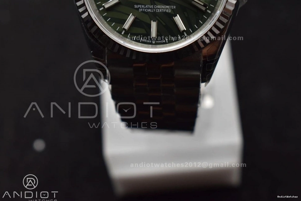 Jubilee Dial on Trendsetting VS Best Leaf 576 904L Steel Bracelet VSF SS DateJust Edition 36 Green 1:1 126234 0330
